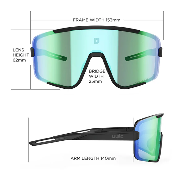 Очки Ulac HOCO Photochromic Jat black\Champion Gold — размер и геометрия