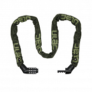 Велосипедный замок Ulac Street Fighter Steel Chain Lock Combo Midnight Green