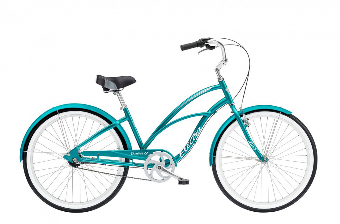 Велосипед Electra Cruiser Lux 3i Step Thru Green Metallic (Garage Vintage)