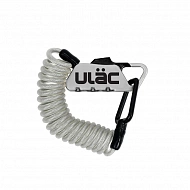 Велосипедный замок Ulac Piccadilly Carabiner Cable Combo Lock Silver