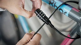 Велосипедный замок Ulac Air Just Z-tie Lock Combo Grey