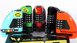 Велосипедный замок Ulac Air Alarm Combo Disc Lock Green