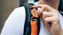 Велосипедный замок Ulac Piccadilly Carabiner Cable Combo Lock Red