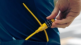 Велосипедный замок Ulac Air Just Z-tie Lock Combo Grey